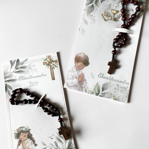 Elsőáldozás rózsafüzér ajándék - névvel, dátummal, Otthon & Életmód, Vallás, Kereszt, , MESKA