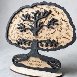 Életfa ballagási ajándék - névsorral, egyedi felirattal, Esküvő, Dekoráció, Asztaldísz, , MESKA