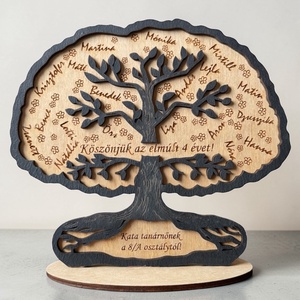 Életfa ballagási ajándék - névsorral, egyedi felirattal - esküvő - dekoráció - asztaldísz - Meska.hu