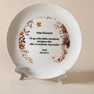Szülőköszöntő tányér - Meska.hu