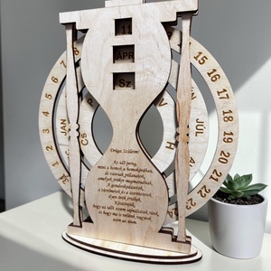 Esküvői szülőköszöntő homokóra öröknaptár - Meska.hu