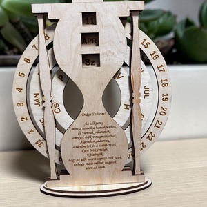 Esküvői szülőköszöntő homokóra öröknaptár - esküvő - emlék & ajándék - szülőköszöntő ajándék - Meska.hu