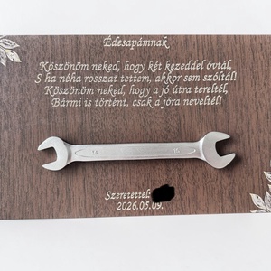 Szülőköszöntő villáskulcs ajándék - Meska.hu