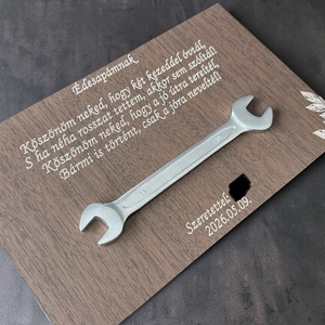 Szülőköszöntő villáskulcs ajándék - esküvő - emlék & ajándék - szülőköszöntő ajándék - Meska.hu