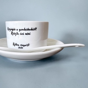 Ballagási egyedi kávéscsésze - egyedi grafikával, felirattal - Meska.hu