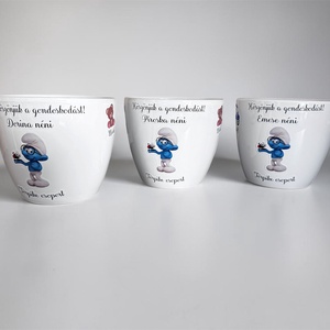 Ballagási kaspó - nevekkel, jelekkel - otthon & életmód - virágdekoráció - virágtartó - kaspó - Meska.hu