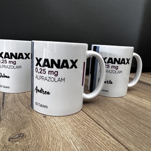 Xanax bögre - nevekkel - Meska.hu