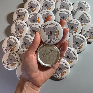 Iskolakezdés jelvény, kitűző egyedi grafikával - elsős lettem - ékszer - kitűző és bross - Meska.hu