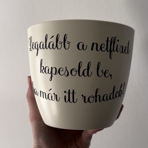 Vicces cserepek, kaspók - otthon & életmód - virágdekoráció - virágtartó - kaspó - Meska.hu