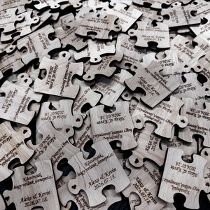 Köszönőajándék - puzzle darab - esküvő - emlék & ajándék - köszönőajándék - Meska.hu