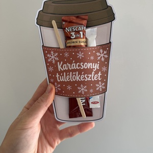 Karácsonyi túlélőkészlet kávéval - Meska.hu