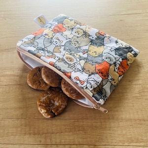 Mosható cipzáros nasitasi, újratasak - macskás - Meska.hu