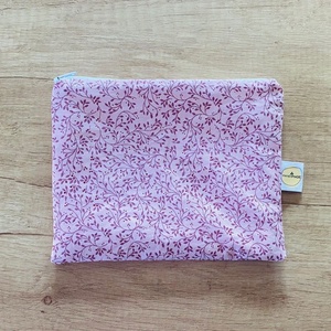 Cipzáros újratasak, neszeszer - mályvás - táska & tok - neszesszer - Meska.hu