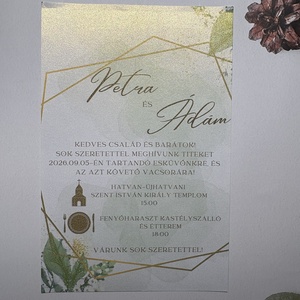 Esküvő meghívó, Esküvő, Meghívó & Kártya, Meghívó, Fotó, grafika, rajz, illusztráció, MESKA