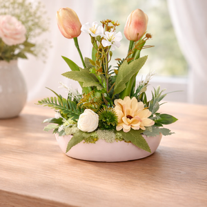 Virágos asztali dísz - Meska.hu