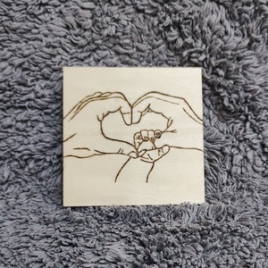 Családi kötelék, Otthon & Életmód, Dekoráció, Kép & Falikép, Fából készült kép, Gravírozás, pirográfia, MESKA