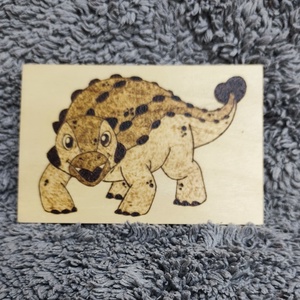 Dínós égetett képek - otthon & életmód - dekoráció - kép & falikép - fából készült kép - Meska.hu