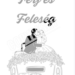 Esküvői nyomtatható táblák, játékok - esküvő - dekoráció - tábla & jelzés - Meska.hu