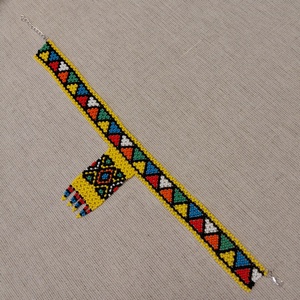 Afrikai Zulu Gyöngynyaklánc - ékszer - nyaklánc - gyöngyös nyaklánc - Meska.hu