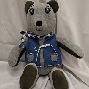 Emlékőrző maci fiú/Maci Márton - Meska.hu