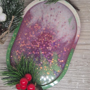 Epoxiból készült egyedi tároló tálca, Ékszer, Ékszertartó, Ékszertartó tál, Mindenmás, MESKA