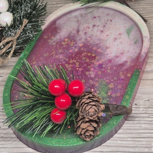 Epoxiból készült egyedi tároló tálca - ékszer - ékszertartó - ékszertartó tál - Meska.hu