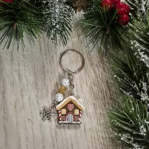 Mézeskalács házikós kulcstartó, Táska & Tok, Kulcstartó & Táskadísz, Kulcstartó, , MESKA