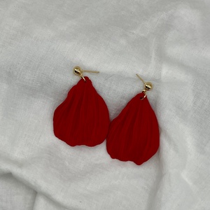 Szirom fülbevaló, Ékszer, Fülbevaló, Lógó fülbevaló, Ékszerkészítés, Gyurma, MESKA