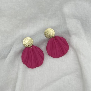 Kerek szirom fülbevaló, Ékszer, Fülbevaló, Lógó fülbevaló, Ékszerkészítés, Gyurma, MESKA