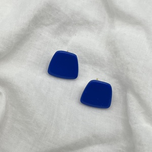 Rombusz �minimal fülbevaló, Ékszer, Fülbevaló, Pötty fülbevaló, Ékszerkészítés, Gyurma, MESKA