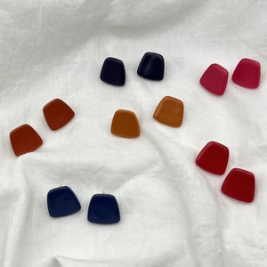 Rombusz �minimal fülbevaló - ékszer - fülbevaló - pötty fülbevaló - Meska.hu