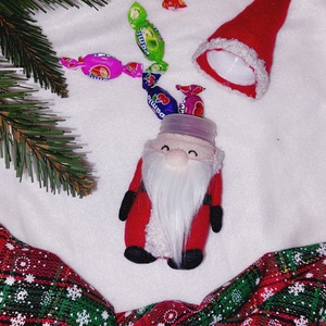 Tölthető Mikulás figura - karácsony - karácsonyi lakásdekoráció - karácsonyi manók, figurák - Meska.hu