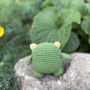 Mike Wazowski amigurumi - játék & sport - plüssállat & játékfigura - plüss mesefigurák - Meska.hu