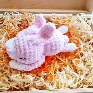 Horgolt zsenília alvó nyuszika , Játék & Sport, Plüssállat & Játékfigura, Nyuszi, Horgolás, MESKA