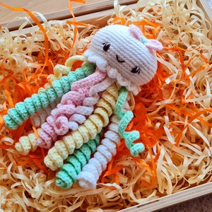 Horgolt mosolygós medúza , Játék & Sport, Plüssállat & Játékfigura, Polip, medúza, Horgolás, MESKA