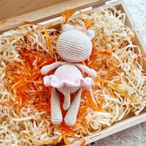 Horgolt balerina cicalány  - játék & sport - plüssállat & játékfigura - cica - Meska.hu