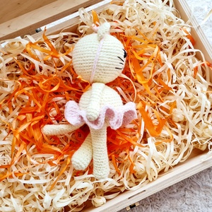 Horgolt balerina cicalány  - játék & sport - plüssállat & játékfigura - cica - Meska.hu