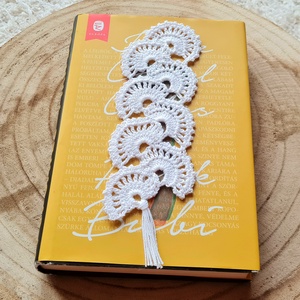 Horgolt legyező mintás könyvjelző , Könyv & Zene, Könyvjelző, Horgolás, MESKA