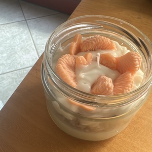 Mandarinos süti , Otthon & Életmód, Gyertya, illat, aroma, Gyertya, Gyertya-, mécseskészítés, MESKA