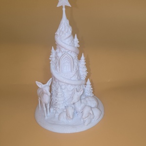 Karácsonyi falu - karácsony - adventi díszek - adventi asztaldísz - Meska.hu