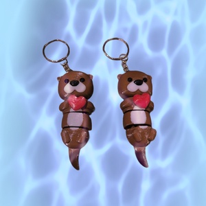 Szerelmes vidrák - Meska.hu