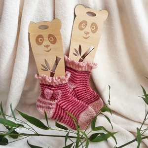 Handmade Gyermek Gyapjú zokni 3-4 éveseknek (16 cm) - baba - mama - babaruházat - babazokni - Meska.hu