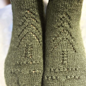 Handmade 100% Gyapjú női zokni Fenyő. 39 Méret. - karácsony - mikulás - mikulás csizma és zokni - Meska.hu