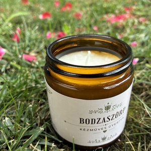 Bodzaszörp illatgyertya - Meska.hu