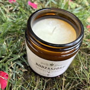Bodzaszörp illatgyertya - otthon & életmód - gyertya, illat, aroma - gyertya - Meska.hu