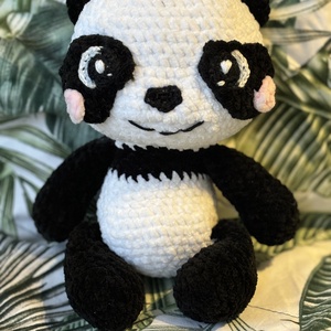 Bambusz, a horgolt plüss panda - játék & sport - plüssállat & játékfigura - maci - Meska.hu