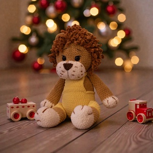 Horgolt oroszlán - Meska.hu