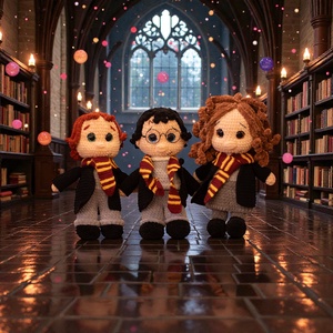 Hermione Granger (horgolt) - játék & sport - plüssállat & játékfigura - más figura - Meska.hu