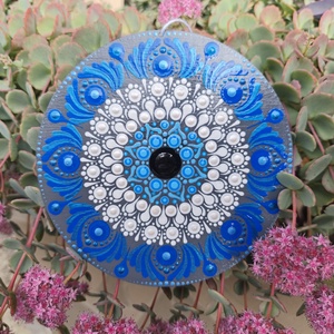 Nazar mandala - művészet - festmény - akril - Meska.hu