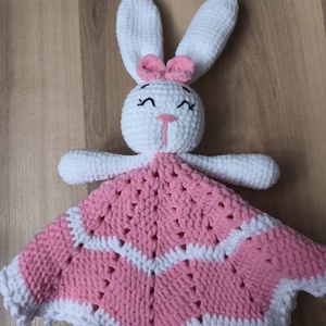 Nyuszi szundikendő - baba - mama - baba játékok - szundikendő, alvóka - Meska.hu